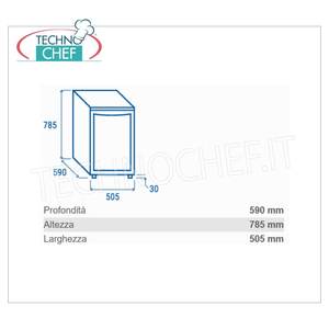 Cave à vin réfrigérée TechnoChef COOL HEAD à porte vitrée, 85 litres, électrique, autoportante, plage de température +4/+10°C - Product Image 1