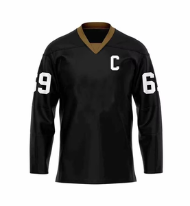 Maillot de hockey sur glace en polyester personnalisé par OEM, services d'équipe personnalisés de haut niveau, votre nom et votre numéro disponibles ! - Product Image 5