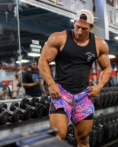 Pantalones cortos deportivos musculosos de talla grande para hombre, pantalones cortos de gimnasio transpirables informales de verano, pantalones transpirables de secado rápido, envío DDP - Product Image 5