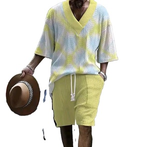 Costume décontracté à manches courtes pour homme, imprimé numériquement - Product Image 2