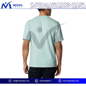 T-shirt décontracté pour homme 100% coton, col rond, manches courtes, respirant, confortable, style streetwear, coupe classique, pour la gym, le sport et les activités de plein air - Product Image 4