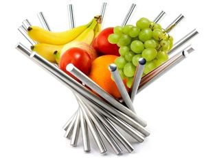 Panier à fruits en acier inoxydable de qualité supérieure, pièce maîtresse en métal, panier à fruits pour la décoration, fabriqué en Inde, créatif - Product Image 6