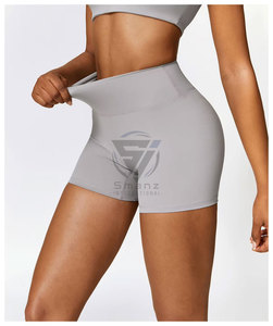 Pantalones cortos para correr 2 en 1 para mujer Pantalones cortos de secado rápido para entrenamiento de gimnasio para mujer con bolsillo para teléfono - Product Image 5