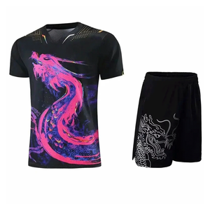 Wholesale Custom Unisex Tennis Uniform Sets Best Quality Breathable Top <b>Skirt</b> <b>Men</b> Women Sports Digital Print 100% Custom - Product Image 4