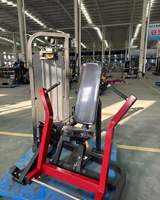 Máquina de Press de Pecho Vertical Comercial con Pila de Pesas de 70 kg, Equipo de Entrenamiento de Fuerza Sentado para Gimnasio Comercial