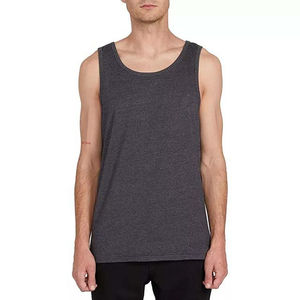 Camiseta sin mangas de algodón 100% de gimnasio para hombre, personalizada, informal, de verano, para entrenamiento, Fitness, transpirable, de Color sólido, venta al por mayor, de punto para culturismo - Product Image 3