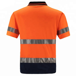 Polo de sécurité haute visibilité pour hommes et femmes Vêtements de travail réfléchissants respirants avec bande réfléchissante - Product Image 5