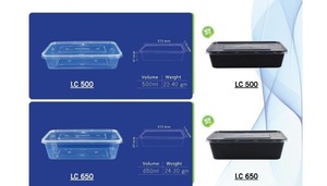 ภาชนะบรรจุอาหารพลาสติกใสแบบมีฝาปิดที่ปลอดภัยสำหรับไมโครเวฟอุปกรณ์เตรียมอาหารและภาชนะแบ่งส่วน - Product Image 5