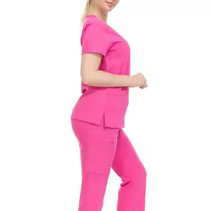 Conjuntos de Uniformes Médicos para Enfermeras Más Vendidos, Transpirables, de Tejido Suave, de Alta Calidad, al por Mayor, con Detección de Agujas - Product Image 5