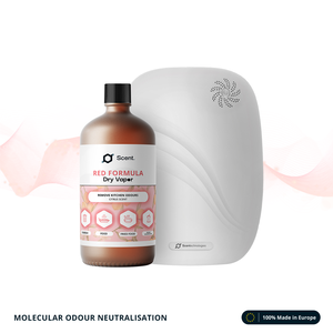 Neutralizzatore di Odori a Vapore Secco Formula Rossa: per Cucina, Rifiuti, Cibi Fritti e Odori Organici - Bottiglia da 1L - Pronto all'Uso - Product Image 1