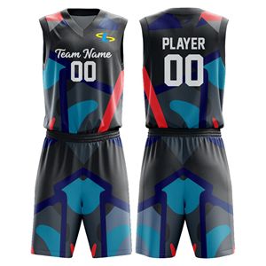 Tenues de basket-ball professionnelles, ensembles de tenues de basket-ball personnalisées en sublimation intégrale pour la vente en gros - Product Image 4