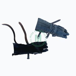 Guanteletes articulados de acero ennegrecido de fantasía medieval protección de manos de caballero gótico para Cosplay y exhibición - Product Image 5