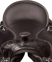 Selle Western en cuir véritable, très vendue, siège souple, logo personnalisé, couleur personnalisée, taille personnalisée, designs personnalisés, courses de chevaux