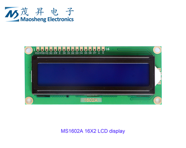 16*2 Monochrome Alphanumeric STN Character 16PIN LCD Screen Module with LED Backlight COB Type
