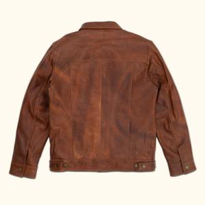 Chaqueta de Motociclista de Cuero Vacuno Vintage para Hombre, de Alta Calidad, Corte Regular, Estilo Bomber, para Invierno - Product Image 3