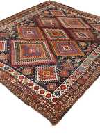 Tapis Kilim Afghani Vintage Personnalisable, Haute Qualité, Fait Main, 100% Laine de Nouvelle-Zélande, Coupe Bouclée, Tissage Plat, Fabriqué à la Machine, pour Animaux de Compagnie