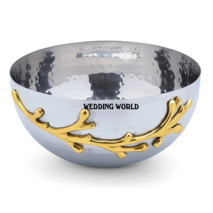 Bol à chocolat rond martelé en argent, plaqué nickel, bol à bonbons design, classique, élégant, vente en gros de bols à chocolat - Product Image 6