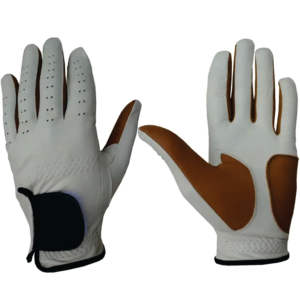 Nuevos Guantes de Golf de Piel Cabretta Blancos para Hombre, de Alta Calidad, con Logotipo Personalizado, 100% Genuinos, Transpirables y Antideslizantes - Product Image 1