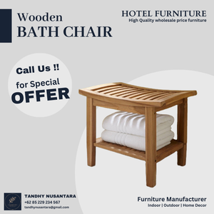 Modern Design Solid Wood Bathroom <b>Chairs</b> High Quality Design Furniture for Hotel Villa or Home - Product Image 2