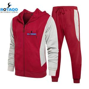 Survêtement pour homme 2 pièces Sweat-shirt à manches longues Pull à capuche Athlétique Tenues de sport décontractées Jogging avec poches - Product Image 4