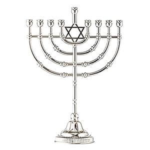 Candelabros judíos Menorah hechos a mano, mesa religiosa, decoración de Metal, portavelas de 7 cabezas de Metal Vintage, centro de mesa - Product Image 5