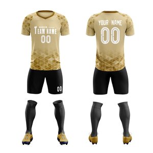 Créez Votre Propre Tenue d'Équipe Ensembles de Maillots de Football par Sublimation Vente en Gros Logo Personnalisé 100% Polyester Haute Qualité Adulte Football Personnalisé - Product Image 2