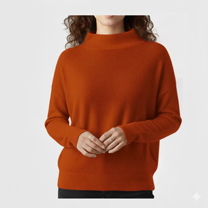 OEM Oversize Stand Collar <b>Sequined</b> Badge Sweatshirt Women Warm Cotton Fleece <b>Long</b> <b>Sleeve</b> Winter Casual Streetwear <b>Top</b> - Product Image 2