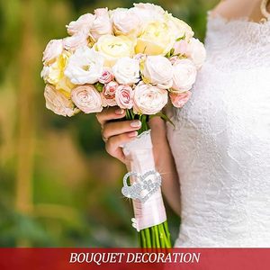 Servilletero de San Valentín con diamantes de imitación de Metal moderno, Decoración de mesa perfecta en forma de corazón especial, impresiona a tus invitados - Product Image 2