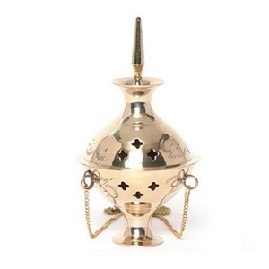Classic Design <b>Oud</b> Burner Brass Gold Polished Incense Bakhoor Burner Customized Size Round Shape Dukhoon Burner - Product Image 4