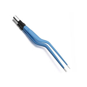 Pinces bipolaires droites européennes professionnelles 16 cm réutilisables, pointe de 2 mm, en acier inoxydable, pinces chirurgicales bipolaires - Product Image 5