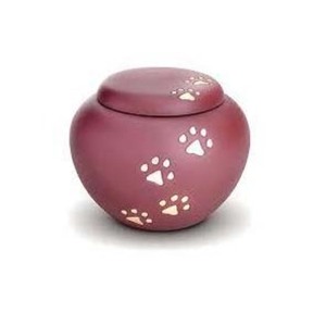 โกศใส่ศพสำหรับสัตว์เลี้ยงทำจากทองเหลืองขนาดเล็กของที่ระลึกสุนัขและแมวทำด้วยมือ - Product Image 1