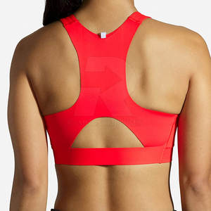 Sujetador Deportivo de Alta Calidad, Ecológico, de Secado Rápido, Hecho en Pakistán, con Logotipo Frontal Simple, Ropa Deportiva para Mujer, Soporte Medio, en Stock - Product Image 4