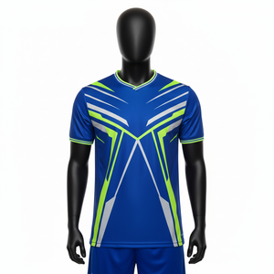 Maillot de football personnalisé, séchage rapide, respirant, antibactérien, extensible, polyester, uniforme d'équipe, vêtements de sport pour hommes, femmes, adultes, entraînement - Product Image 4