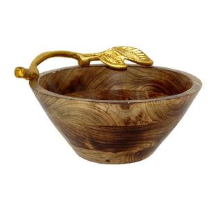 Tableware Food <b>Server</b> & Snacks Serving Wooden Customized Shapes Dish Natural Finished Handcrafted Wooden Fruits <b>Bowl</b> - Product Image 1