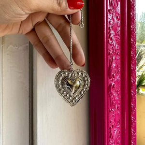 Handcrafted Women's Fashion Jewelry Set Tribal Kutch Necklaces Heart-Shaped Emerald Oxidized Silver Earrings <b>Bracelet</b> Party Eid - Product Image 4