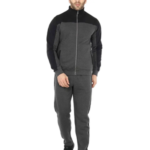 Vente en gros Vêtements d'hiver décontractés Survêtement respirant 2 pièces avec fermeture éclair Survêtement tendance pour hommes à vendre - Product Image 1