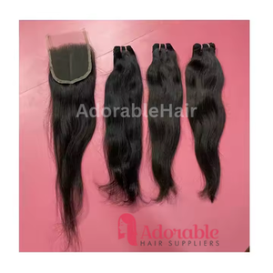 Los mejores paquetes de cabello humano virgen hechos a mano 100% Peluca alineada con cutícula natural Colección exclusiva de nuestra tienda - Product Image 4