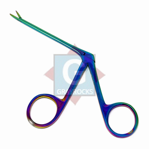 Professionnel Micro Oreille Alligators Forceps Haute Qualité Arc-En-Couleur ENT Nez Instruments Chirurgicaux Manuel Allemand En Acier Inoxydable - Product Image 1