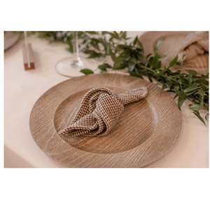 Plateau et assiette de présentation en bois lavables, écologiques, modernes et luxueux pour la maison, les hôtels, les restaurants, les fêtes et les cafés - Product Image 1