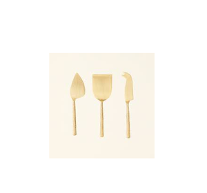 Ensemble de couteaux à fromage en laiton haut de gamme avec extrémité plaquée or en relief ensemble à fromage Royal fait à la main au prix le plus bas - Product Image 5