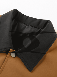 Chaqueta universitaria de cuero informal con estampado personalizado para hombre, cuello de piel de oveja, diseño superior con botones transpirables para la temporada de invierno - Product Image 4