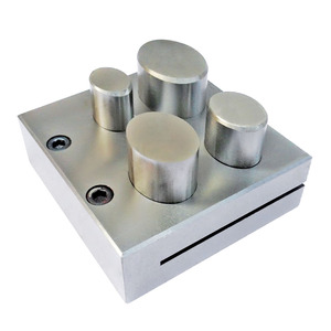 Ensemble de 4 coupe-disques carrés LUXURO en acier inoxydable pour la fabrication de bijoux, outil pour bijoux en or, argent, laiton, GS589K - Product Image 1