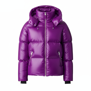 เสื้อแจ็คเก็ตพัฟเฟอร์บุผ้าสำหรับผู้ชาย พิมพ์โลโก้ด้านหน้าตามสั่ง ขายส่ง เสื้อคลุมกันหนาวลำลอง มีฮู้ดกันน้ำ - Product Image 1