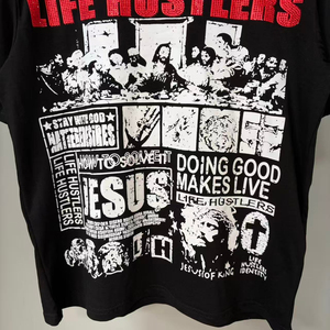 Life Hustlers <b>Extra</b> <b>Large</b> 260gsm 100% Cotton Men's Street Wear High Diamond T-shirt Men's Fashion Designer - Product Image 3