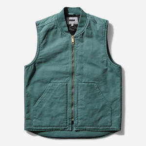 Servicio OEM, Chaleco Vaquero Personalizado para Hombre 2026, Cierre de Cremallera, Cuello Alto, Algodón, Talla Grande, Sin Mangas - Product Image 1