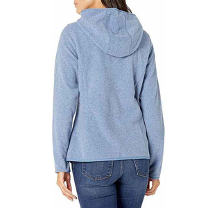 Sudadera sin mangas de lona de alta calidad para mujer, de secado rápido, transpirable, ropa casual de invierno, con logo personalizado en la parte delantera, teñido liso. - Product Image 2