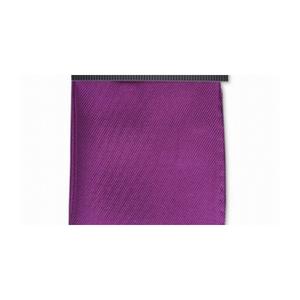 Fazzoletto da taschino Alfani da uomo in twill di seta tinta unita viola scuro, misura regolare, sciarpa quadrata e fazzoletto da naso - Product Image 3