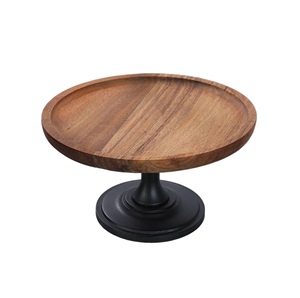 Support en bois écologique pour le service de la fête de mariage, plateau à gâteaux, support en bois de luxe bon marché, vente à chaud - Product Image 6