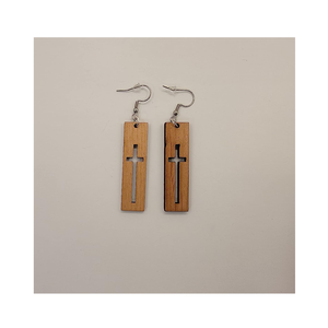 Meilleure déclaration de mariage boucle d'oreille en bois longue creuse incroyable conception boucle d'oreille pour les filles bijoux accessoires meilleure vente - Product Image 3