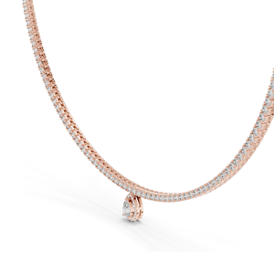 Collier en diamant cultivé en laboratoire de 4,53 carats, diamants VVS-VS EF CVD, chaîne en or 18 carats, 14 carats, pendentif, options or rose, or jaune, or blanc - Product Image 5